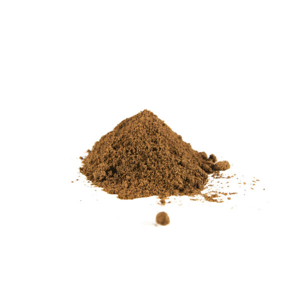 Small pile of finely ground vanilla powder.